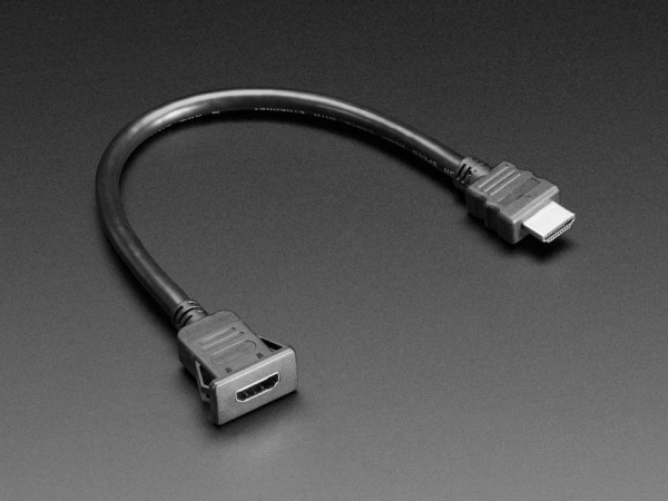 Cablu HDMI de 30cm cu montaj in panou [3]