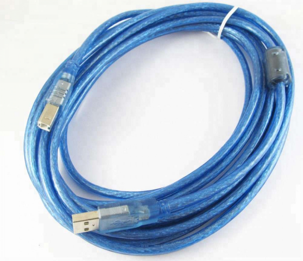 Cablu imprimanta USB 2.0 - albastru [3]