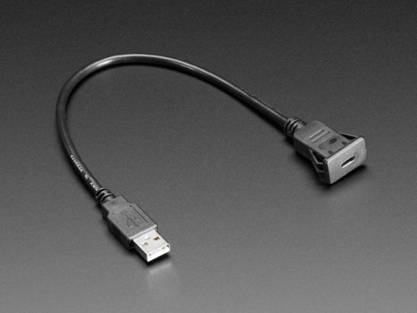 Cablu cu montaj in panou - Soclu USB C la priza USB A [4]