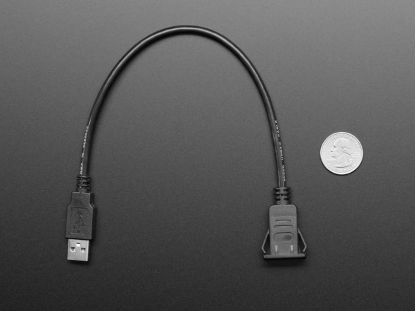 Cablu cu montaj in panou - Soclu USB C la priza USB A [5]