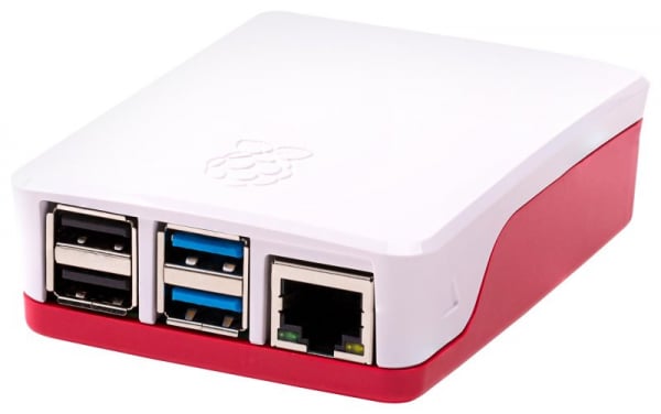Carcasa oficiala Raspberry Pi 4 Model B - rosu/alb [1]