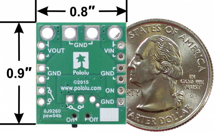 Comutator Pololu HP MOSFET, mare, glisant, protectie tensiune inversa [3]