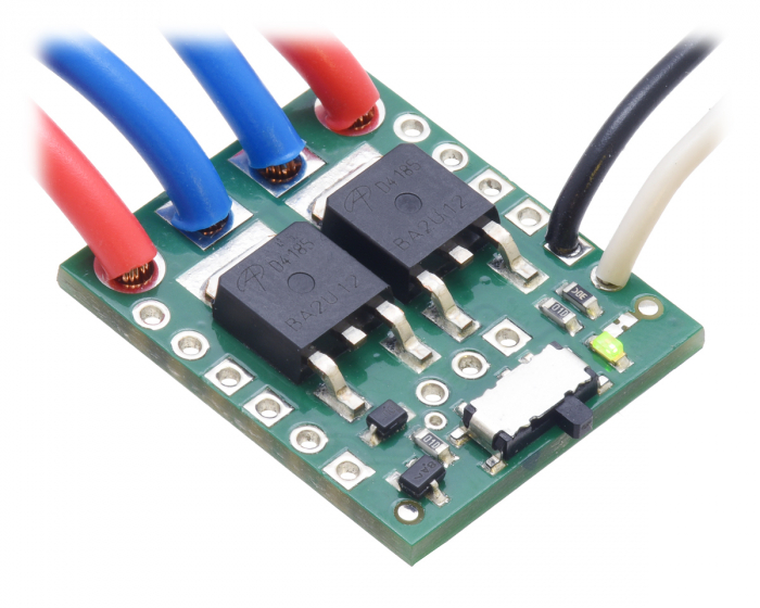 Comutator Pololu HP MOSFET, mare, glisant, protectie tensiune inversa [6]