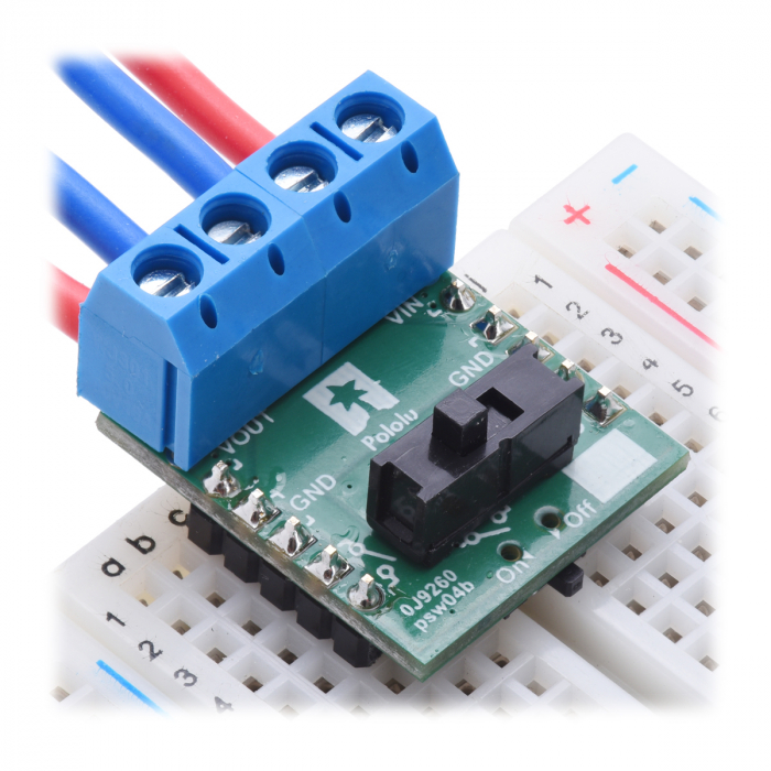 Comutator Pololu HP MOSFET, mare, glisant, protectie tensiune inversa [8]