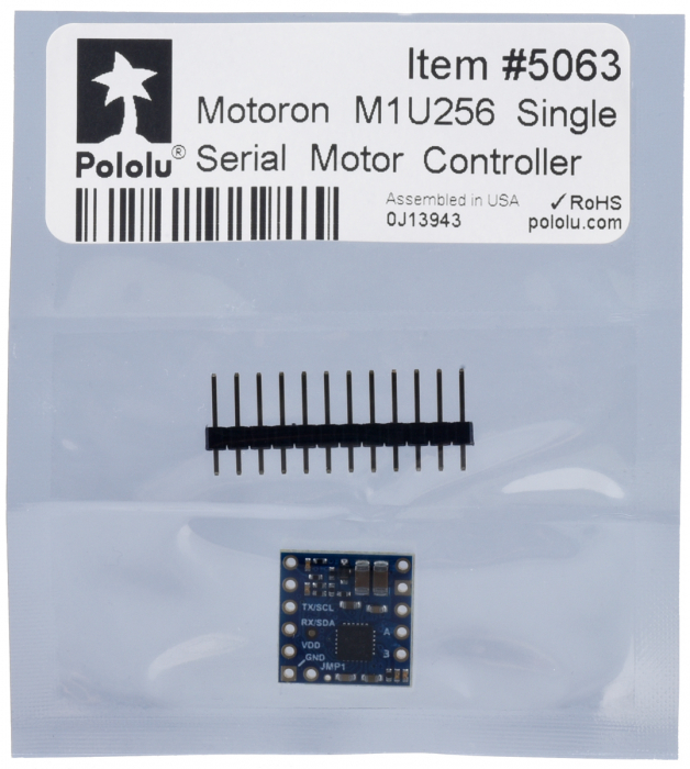 Controler motor serial Motoron M1U256, interfata unica UART [5]