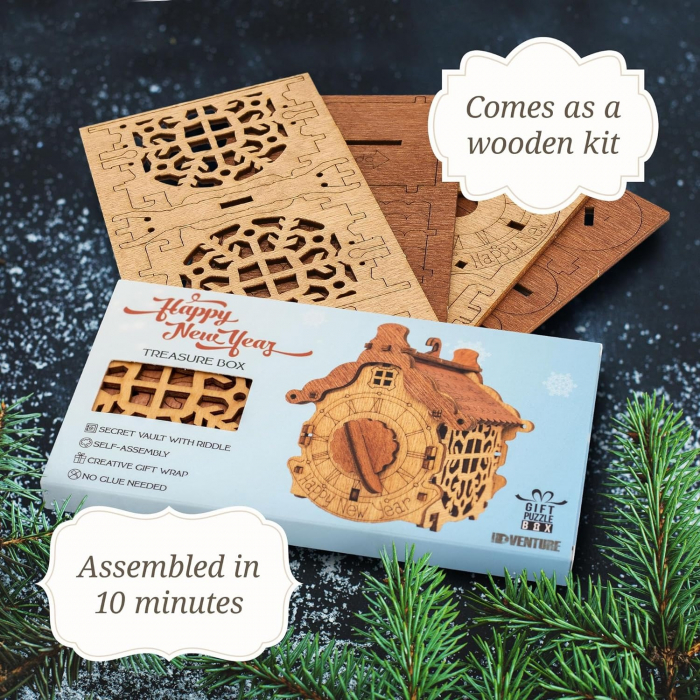Cutie – puzzle creativ pentru cadouri – Happy New Year [3]