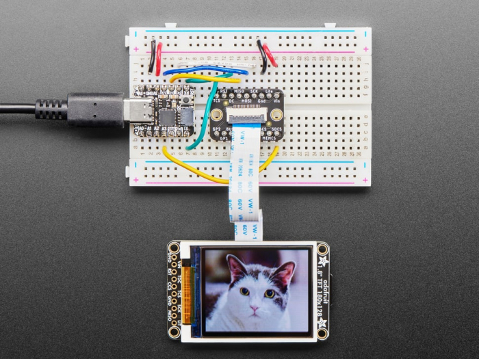 Display TFT color, 4.6cm, cu breakout pentru card MicroSD - ST7735R [7]