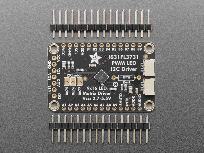 Driver Adafruit matrice LED PWM 16x9 Charlieplex cu IS31FL3731 [2]