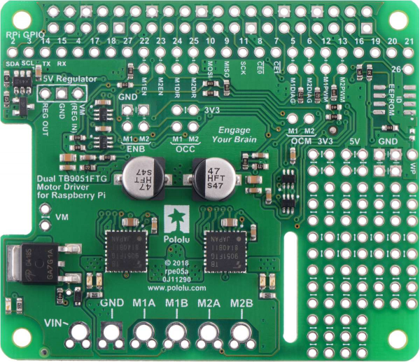 Driver motor dublu TB9051FTG pentru Raspberry Pi (kit partial) [3]