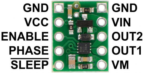 DRV8838 Single Brushed DC Motor Driver Carrier [2]