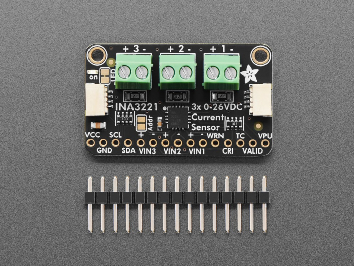 Adafruit INA3221 - Monitor de Putere Triple 0-26 VDC, ±3.2 Amp - STEMMA QT / Qwiic [3]