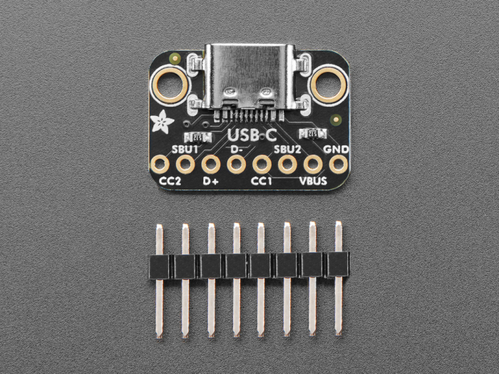 Adafruit Placa Breakout USB Type C Ingropat - Conexiune Downstream [4]