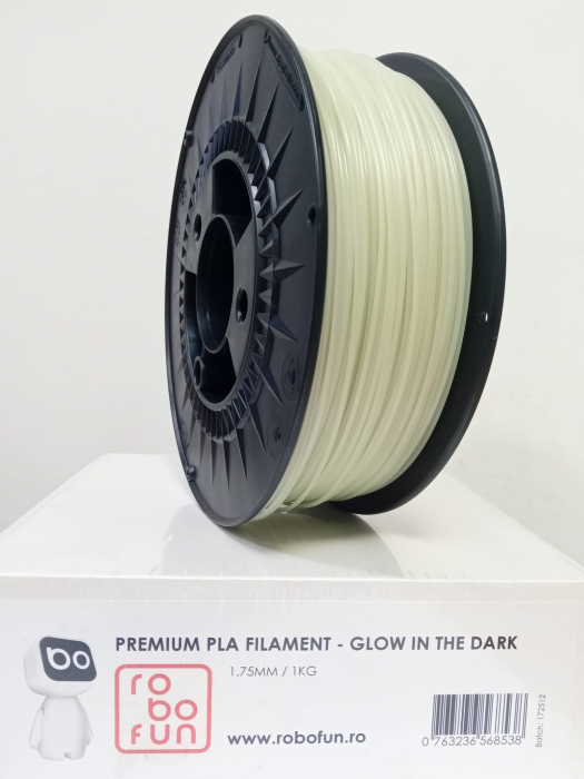 Filament Premium Robofun PLA 1KG 1.75 mm - Glow in the Dark