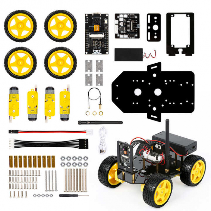 Kit Masina Robotica ESP32 CAM 4WD cu Control WiFi [2]
