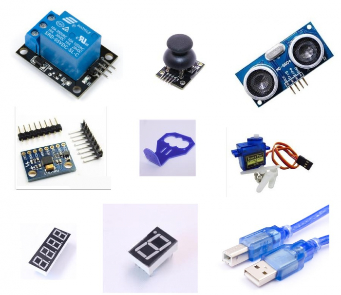 Kit incepatori Arduino imbunatatit, in cutie din plastic [2]