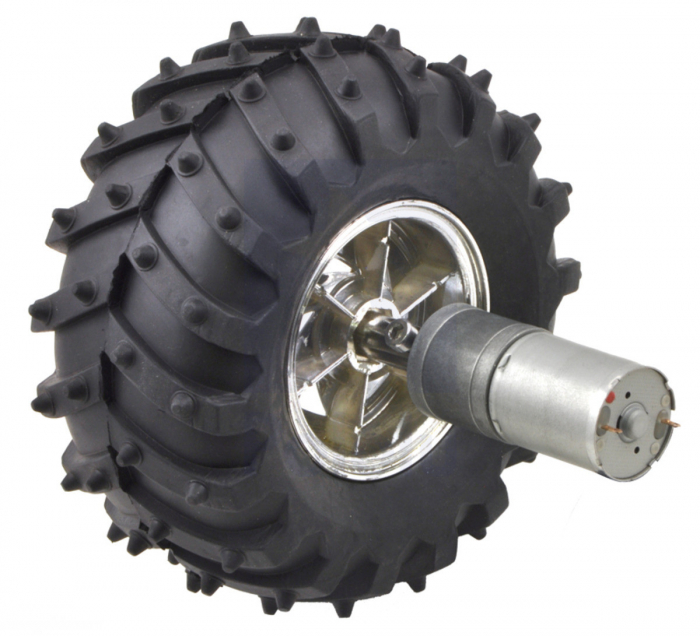 Kit sasiu Dagu Wild Thumper 4WD, argintiu, 34:1 [5]