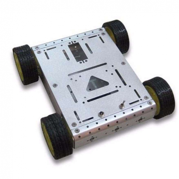Kit sasiu robotic metalic pentru Arduino robofun.ro imagine noua tecomm.ro