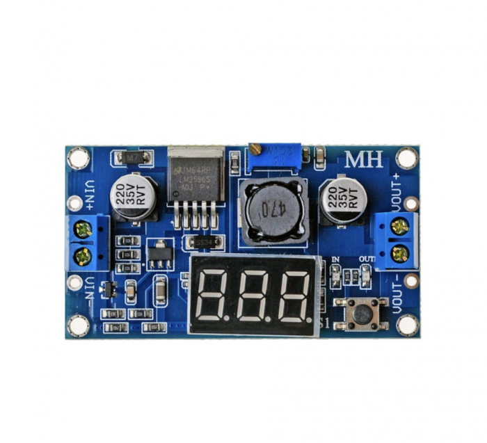 Modul LM2596S cu voltmetru LED si reglabil de tip step-down [2]