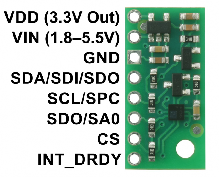 LPS22DF Pressure/Altitude Sensor Carrier with Voltage Regulator [4]