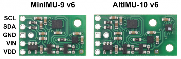 MinIMU-9 v6 Gyro, Accelerometer, and Compass (LSM6DSO and LIS3MDL Carrier) [7]