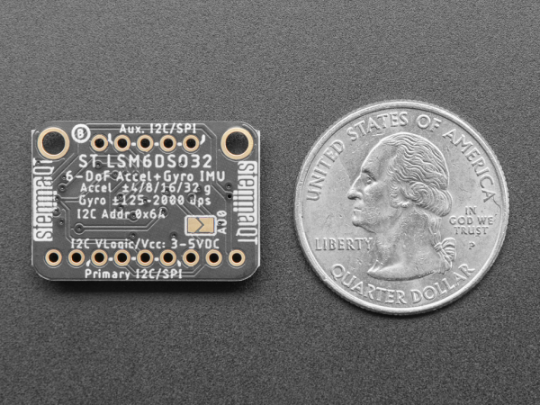 Modul accelerometru si giroscop Adafruit LSM6DSO32 6-DoF [3]