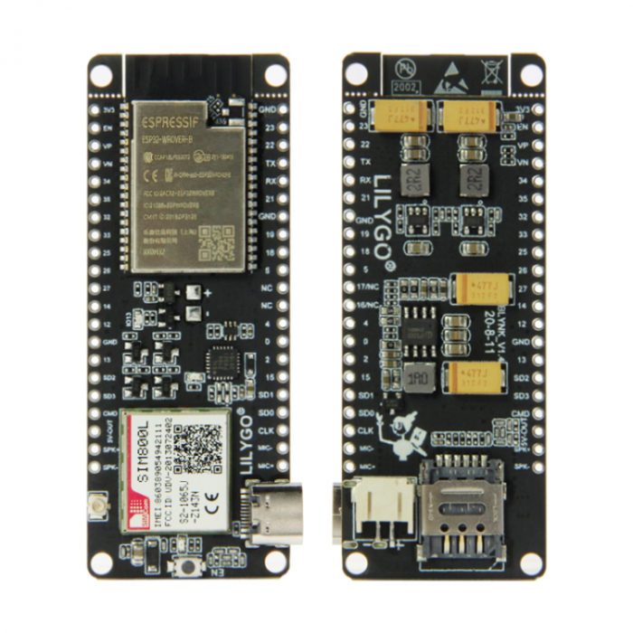 Modul Lilygo TTGO T-Call V 1.4 cu card SIM, antena WiFi, ESP32 [4]