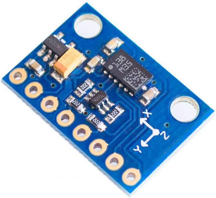 Modul nesudat GY-511 LSM303DLHC cu compas electronic de inalta precizie pe 3 axe si senzor de acceleratie [3]