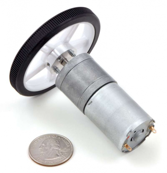 Motor electric Pololu 25Dx58L mm LP 6V si cutie de viteze 378:1 [2]