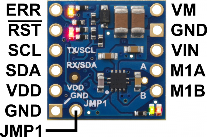 Motoron M1T550 Single I²C Motor Controller [8]
