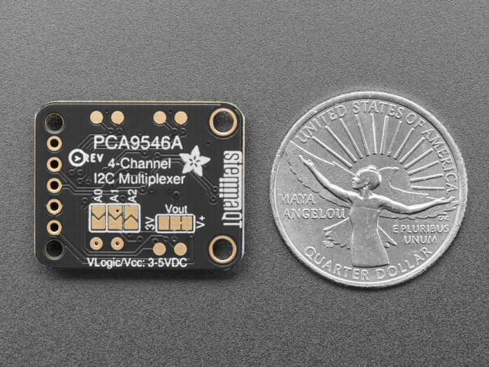 Modul multiplexor Adafruit PCA9546 I2C, STEMMA QT/Qwiic, 4 canale [3]