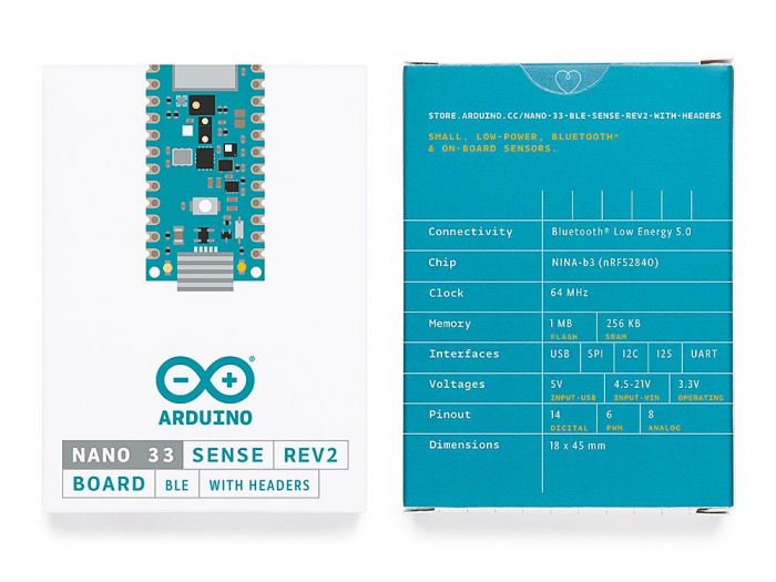 NANO 33 BLE SENSE REV2 WITH HEADERS [3]
