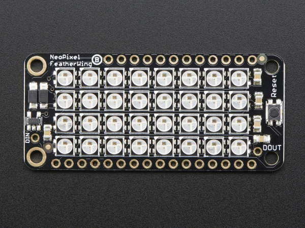 Matrice 4x8 LED-uri RGB - NeoPixel FeatherWing [5]