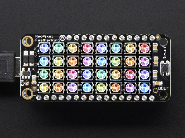 Matrice 4x8 LED-uri RGB - NeoPixel FeatherWing [3]