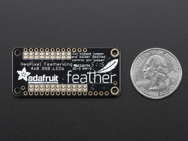 Matrice 4x8 LED-uri RGB - NeoPixel FeatherWing [6]