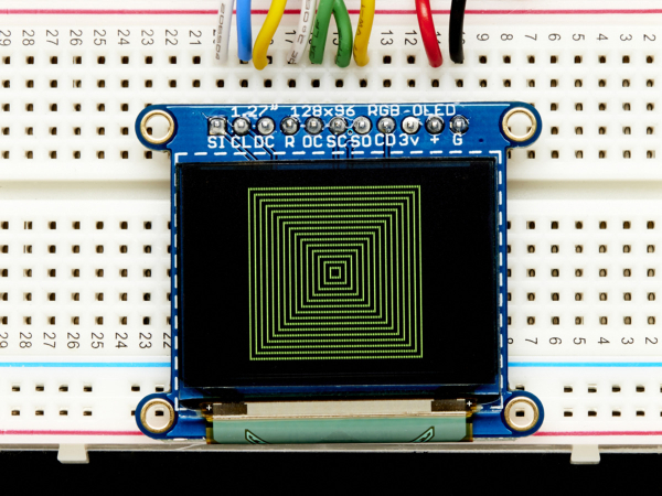 OLED Breakout Board - 16-bit Color 1.27" w/microSD [2]