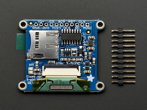 OLED Breakout Board - 16-bit Color 1.27" w/microSD [4]
