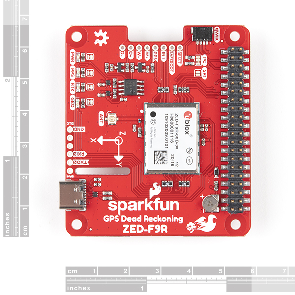 pHAT calcul mort SparkFun GPS-RTK ZED-F9R pentru Raspberry Pi [4]