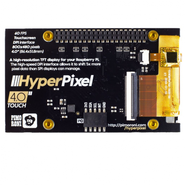 Pimoroni HyperPixel 4.0 afisaj TFT touch, 4 inch pentru Raspberry Pi [2]