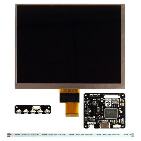Pimoroni kit afisaj IPS LCD de 8 inch (1024x768) cu HDMI [3]