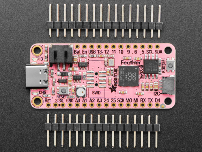 Placa dezvoltare Adafruit Feather RP2040 - Roz [6]