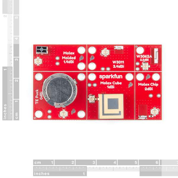 Placa evaluare cu 6 antene SparkFun [2]
