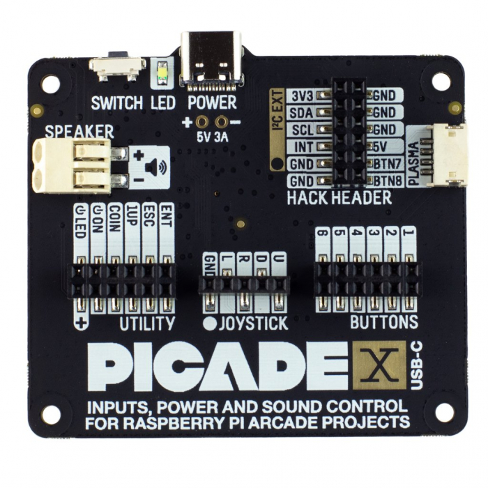 Placa Pimoroni Picade X HAT USB-C [3]