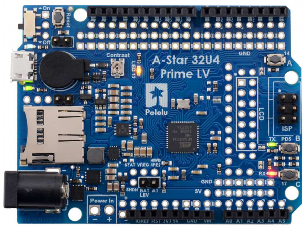 Placa Pololu A-Star 32U4 Prime LV cu microSD [2]