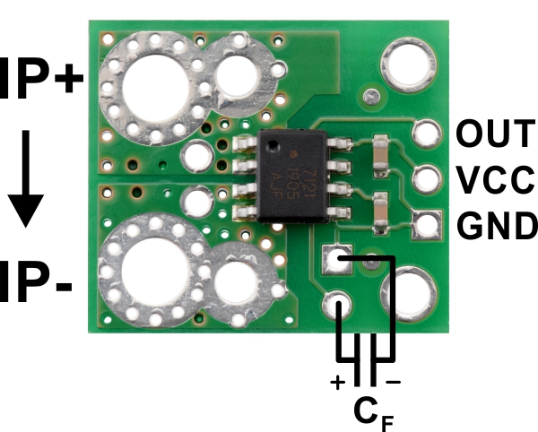 Pololu ACHS-7124 -40A/+40A breakout senzor curent [3]