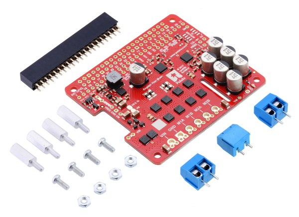 Pololu Dual G2 High-Power Motor Driver 18v18 pentru Raspberry Pi (Partial Kit) [2]