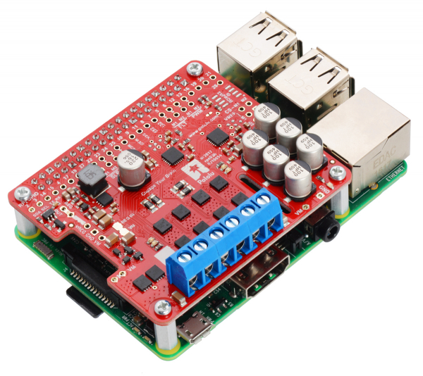 Pololu Dual G2 High-Power Motor Driver 24v14 pentru Raspberry Pi (Partial Kit) [5]