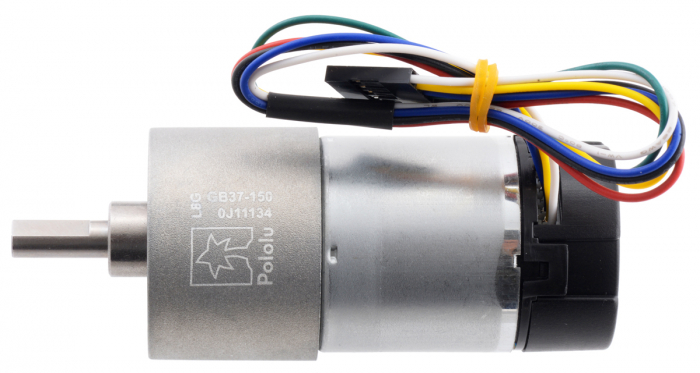 Pololu motor electric 12V, 150:1, 37Dx73L, pinion elicoidal, 64CPR [2]