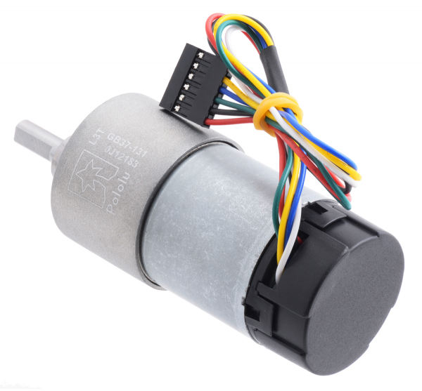 Pololu motor electric 131:1 37Dx73L 12V, codificator, pinion elicoidal [3]