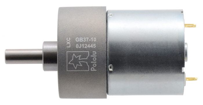 Pololu motor electric metalic 24V, 10:1, 37Dx50L, pinion elicoidal [2]