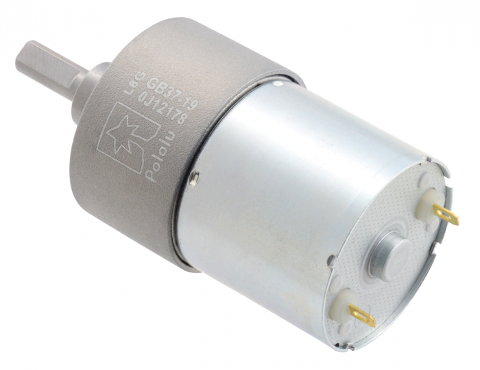 Pololu motor electric metalic 24V, 191, 37Dx52L, pinion elicoidal [3]